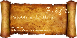 Palotás Ádám névjegykártya